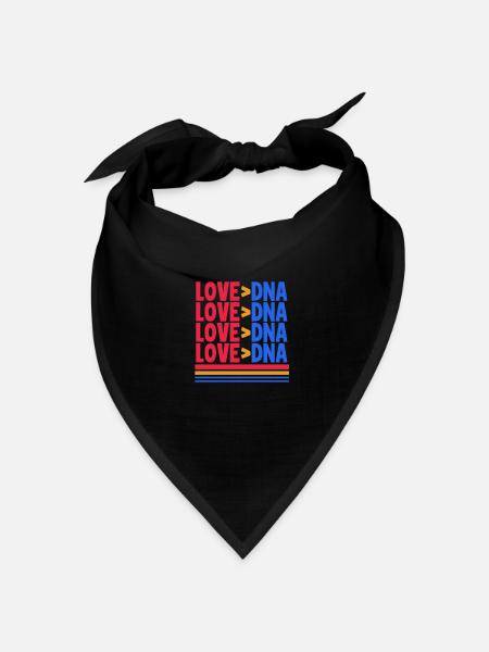 Adoption Adoptiert Familie Pflegekind Geschenk - Bandana Dreieckstuch - Schwarz