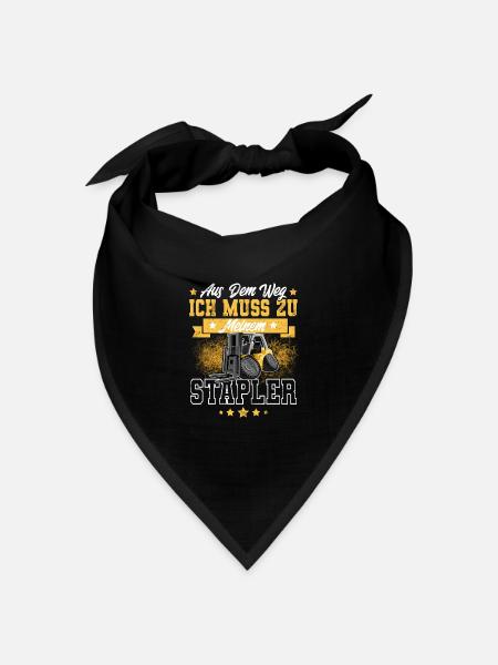 Staplerfahrer Gabelstapler Lagerist - Bandana Dreieckstuch - Schwarz