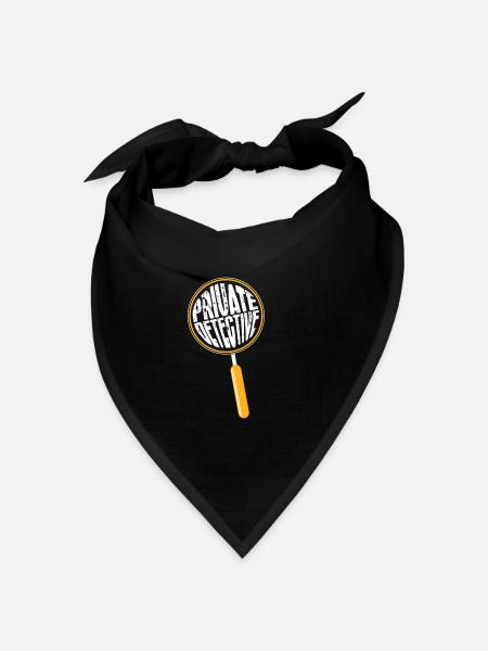 Privatdetektiv - Bandana Dreieckstuch - Schwarz