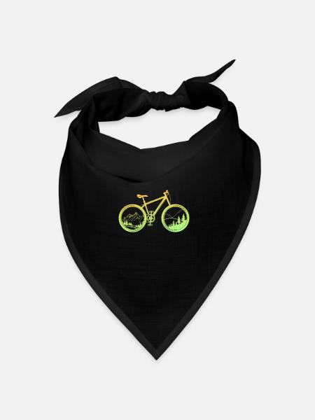 Mountainbike - Bandana Dreieckstuch - Schwarz