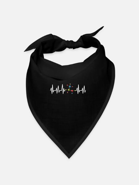 Chemie - Bandana Dreieckstuch - Schwarz