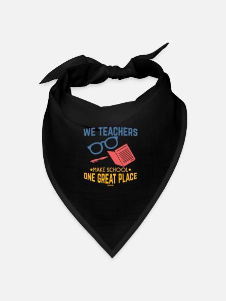 Lehrer - Bandana Dreieckstuch - Schwarz