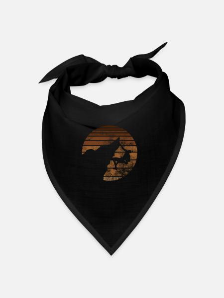 Lustiger spruch für outdoor wanderer berg - Bandana Dreieckstuch - Schwarz