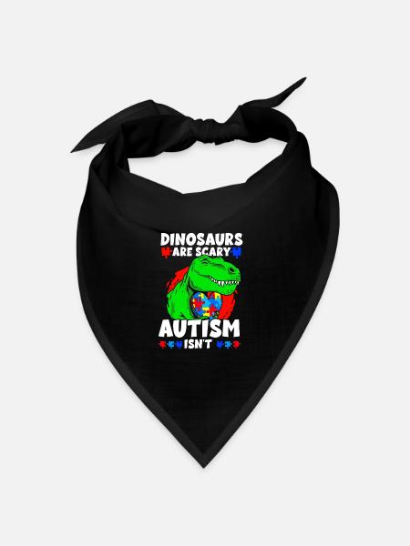Autismus Bewusstsein - Bandana Dreieckstuch - Schwarz