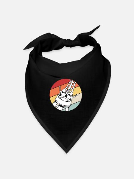 Achterbahn - Bandana Dreieckstuch - Schwarz