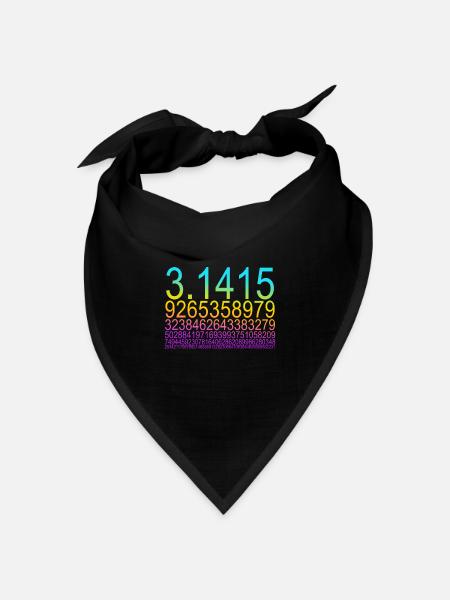 Lustiges Mathe Mathematik Nerd Geek Pi Maxwell - Bandana Dreieckstuch - Schwarz