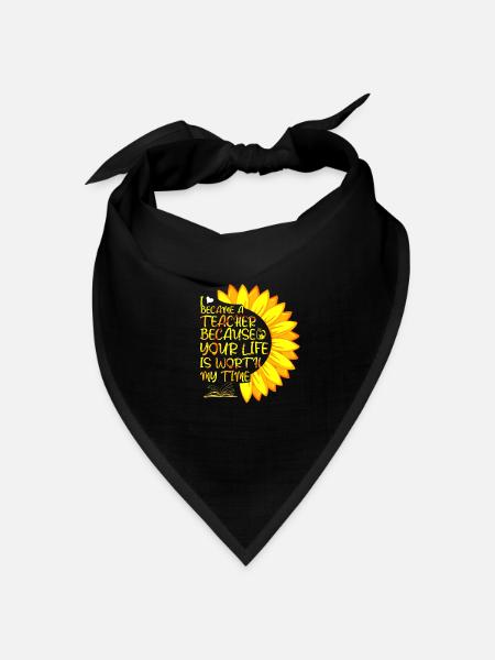 Lehrer - Bandana Dreieckstuch - Schwarz