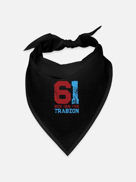 Bize her yer Trabzon - Bandana Dreieckstuch - Schwarz