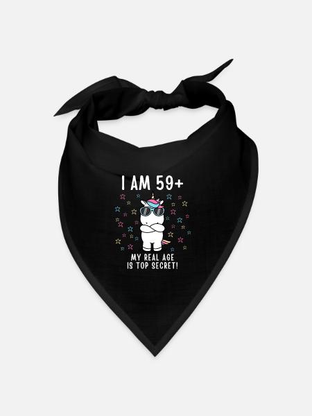 60. Geburtstag 60 Jahre Jahrgang 1961 - Bandana Dreieckstuch - Schwarz