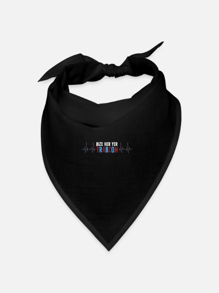 Bize her yer Trabzon - Bandana Dreieckstuch - Schwarz
