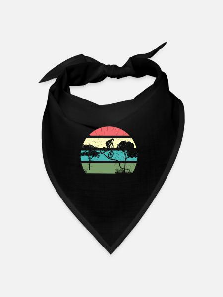 Vintage Fahrrad Fahrräder Biker Retro Fahrrad Rad - Bandana Dreieckstuch - Schwarz