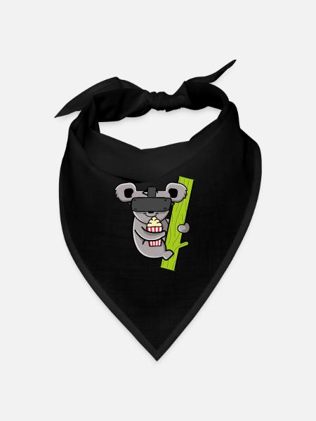 KOALA VR - Bandana Dreieckstuch - Schwarz