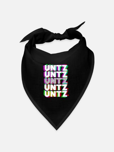 Untz Untz Untz Techno Raver - Bandana Dreieckstuch - Schwarz