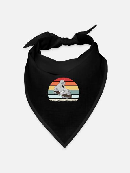 Koala - Bandana Dreieckstuch - Schwarz