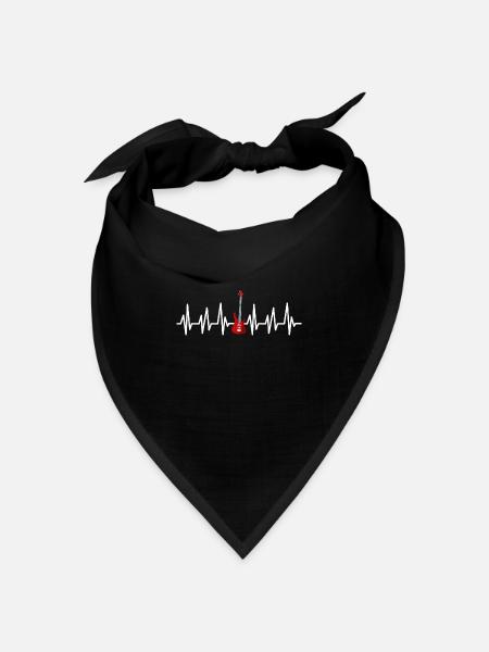 Bassist Gitarrist Basser Kontrabass Geschenk Bass - Bandana Dreieckstuch - Schwarz