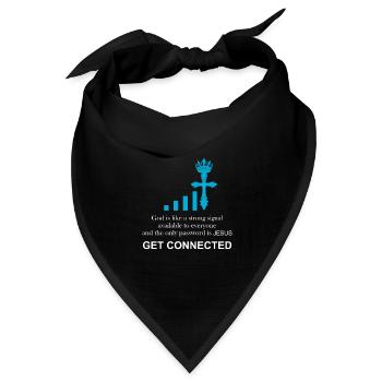 Katholischer Priester | Witziges Geschenk | - Bandana Dreieckstuch - Schwarz - Vorne