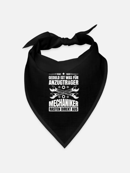 Mechaniker - Bandana Dreieckstuch - Schwarz