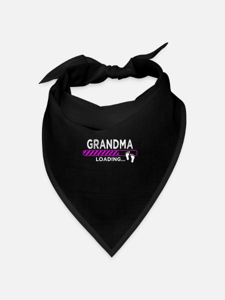 Grandma Loading - Bandana Dreieckstuch - Schwarz