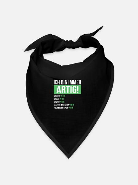 Lustig - Bandana Dreieckstuch - Schwarz