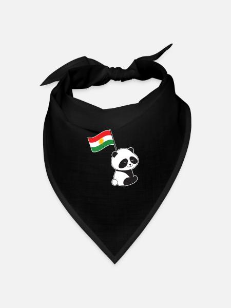 Kurdistan Kurdisch Kurdistan Shirt Lustig Kurdista - Bandana Dreieckstuch - Schwarz