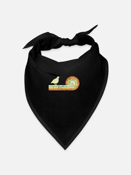 Wachtel Wachteln Wachtelzüchter Vogel Bauernhof - Bandana Dreieckstuch - Schwarz