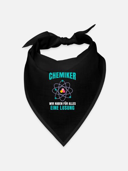 Chemie - Bandana Dreieckstuch - Schwarz