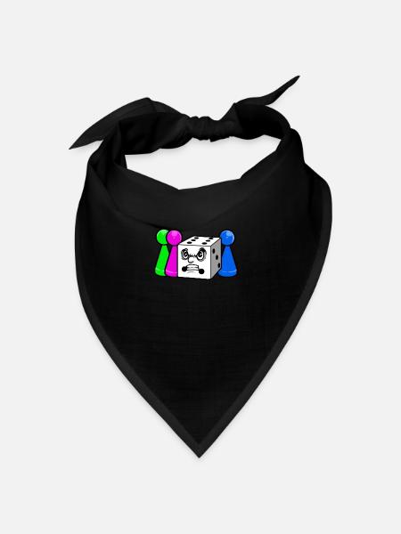 Brettspiel - Bandana Dreieckstuch - Schwarz