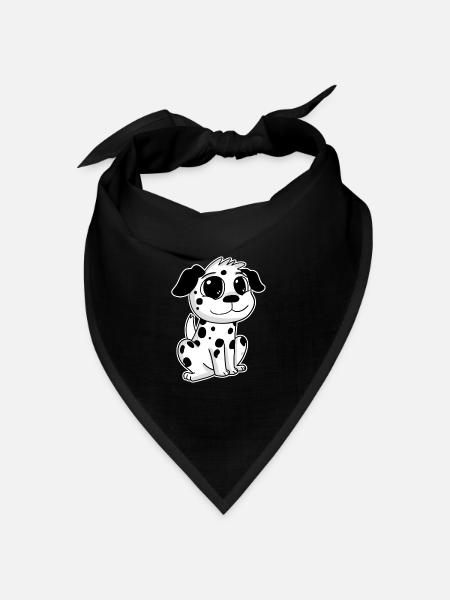 Dalmatiner - Bandana Dreieckstuch - Schwarz