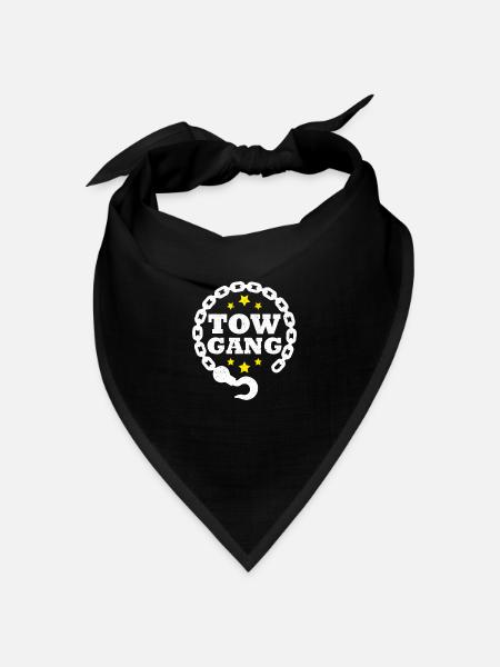 Abschleppwagen Abschleppdienst Abschlepper - Bandana Dreieckstuch - Schwarz