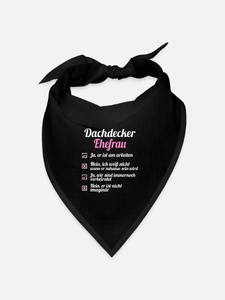 Dachdecker - Bandana Dreieckstuch - Schwarz