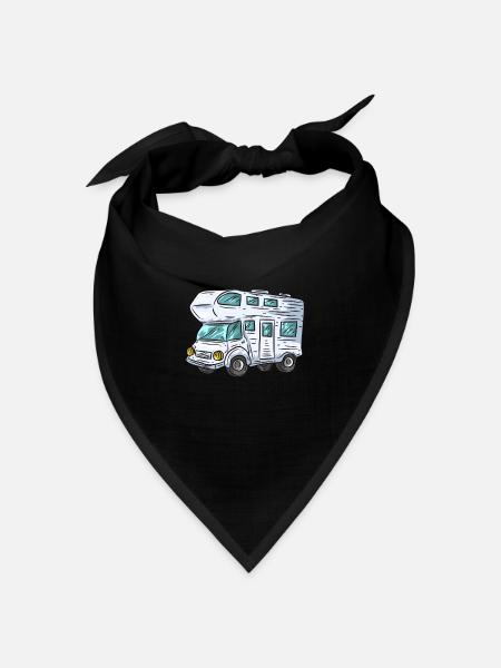 Wohnmobil - Bandana Dreieckstuch - Schwarz