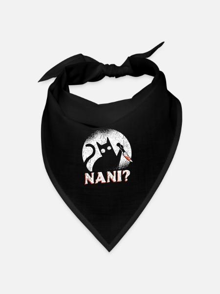 Nani Meme Nani?! - Bandana Dreieckstuch - Schwarz