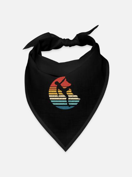 Geschenk Kletterer Boulderer klettern bouldern - Bandana Dreieckstuch - Schwarz