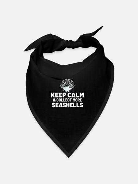 Shell Collecting Shell Collector Gift Idea - Bandana Dreieckstuch - Schwarz