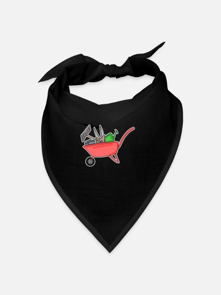 Motiv Gärtner Garten Geschenk - Bandana Dreieckstuch - Schwarz