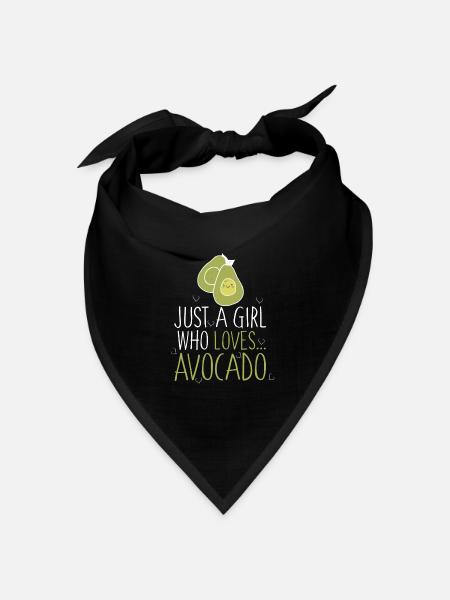 Avocado - Bandana Dreieckstuch - Schwarz