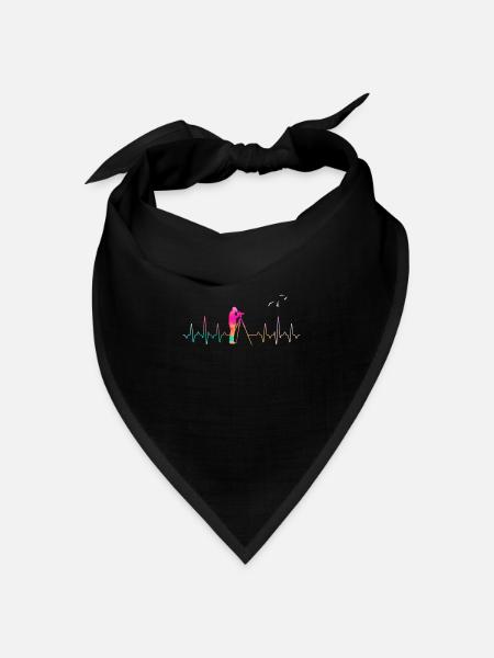 Ornithologe - Bandana Dreieckstuch - Schwarz