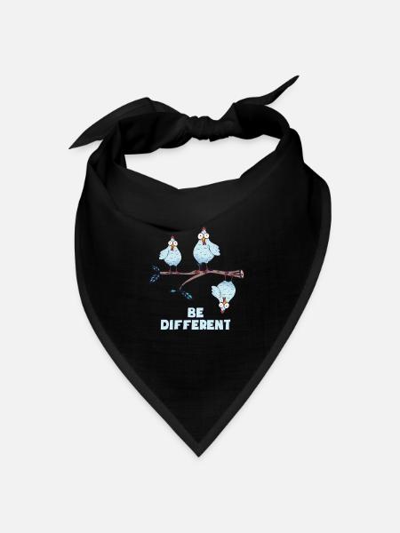 BE DIFFERENT - Bandana Dreieckstuch - Schwarz