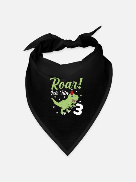 3. Geburtstag - Bandana Dreieckstuch - Schwarz