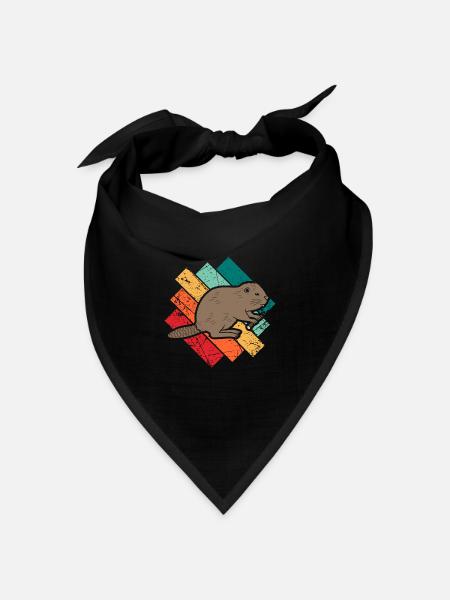 Biber - Bandana Dreieckstuch - Schwarz