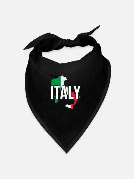 Italien - Bandana Dreieckstuch - Schwarz