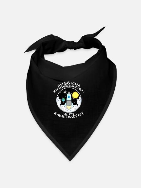 Kindergartenkind 2021 Kindergarten Geschenk - Bandana Dreieckstuch - Schwarz