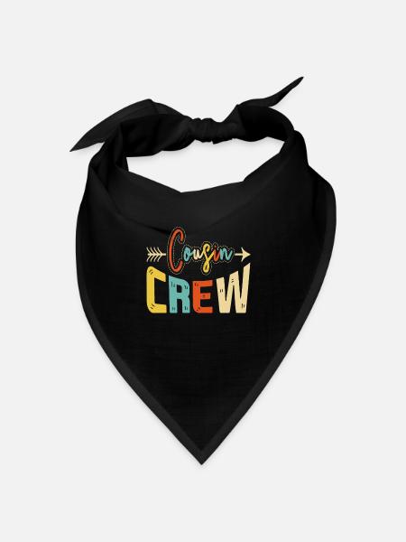 Cousin Crew Kusine - Bandana Dreieckstuch - Schwarz