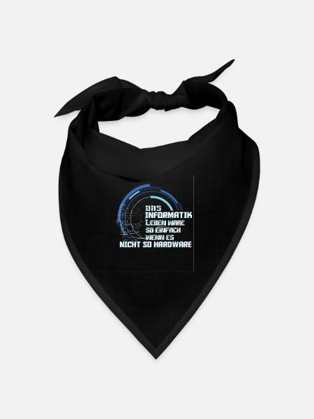 Das Informatiker Leben Informatiker Humor - Bandana Dreieckstuch - Schwarz