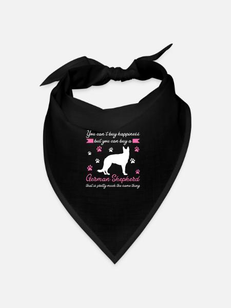 Deutscher Schäferhund Deutscher Schäferhund - Bandana Dreieckstuch - Schwarz