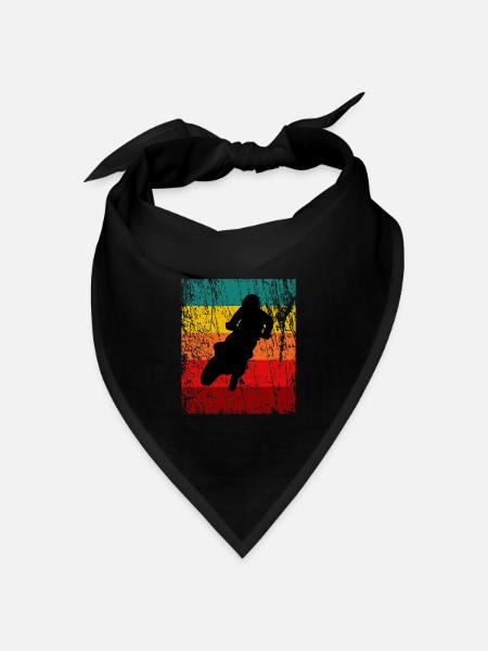 Supermoto / Supermotard / Supermoto Wheelie - Bandana Dreieckstuch - Schwarz