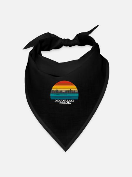 Indiana Lake Indiana - Bandana Dreieckstuch - Schwarz
