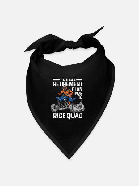 Quad-Radtour Quad Quad Geschenk - Bandana Dreieckstuch - Schwarz