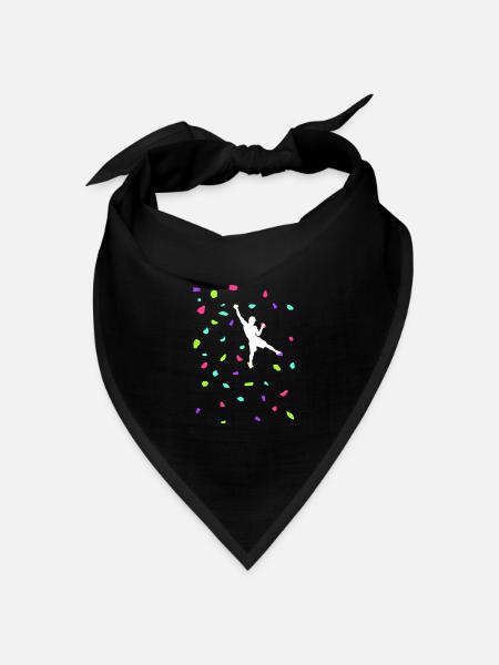 Klettergriffe Klettern Bouldern Boulderhalle - Bandana Dreieckstuch - Schwarz