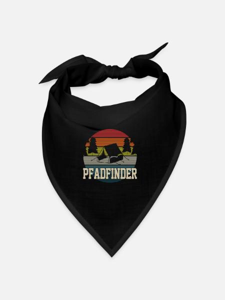 Pfadfinder Pfadfinder Verein Retro - Bandana Dreieckstuch - Schwarz